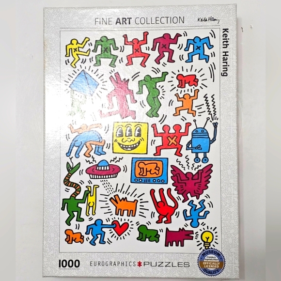 Eurographics Puzzles Fine Art Collection Keith Haring 1000-Piece Jigsaw Puzzle - Picture 1 of 11
